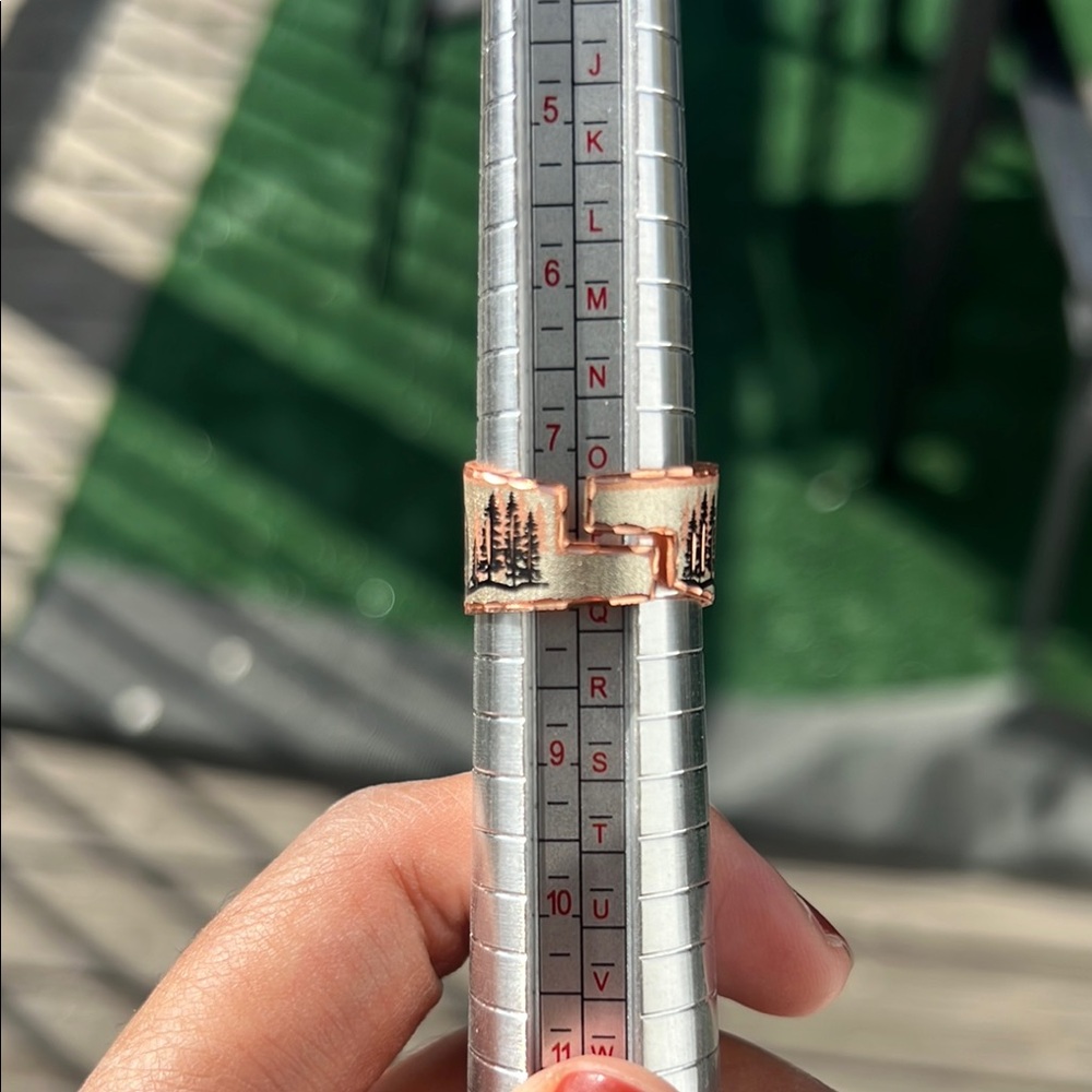 Copper Wolf Design Ring - image 3